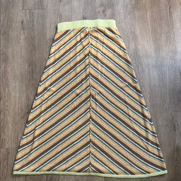 Free People terry cloth pull on maxi skirt - Picture 1 of 4